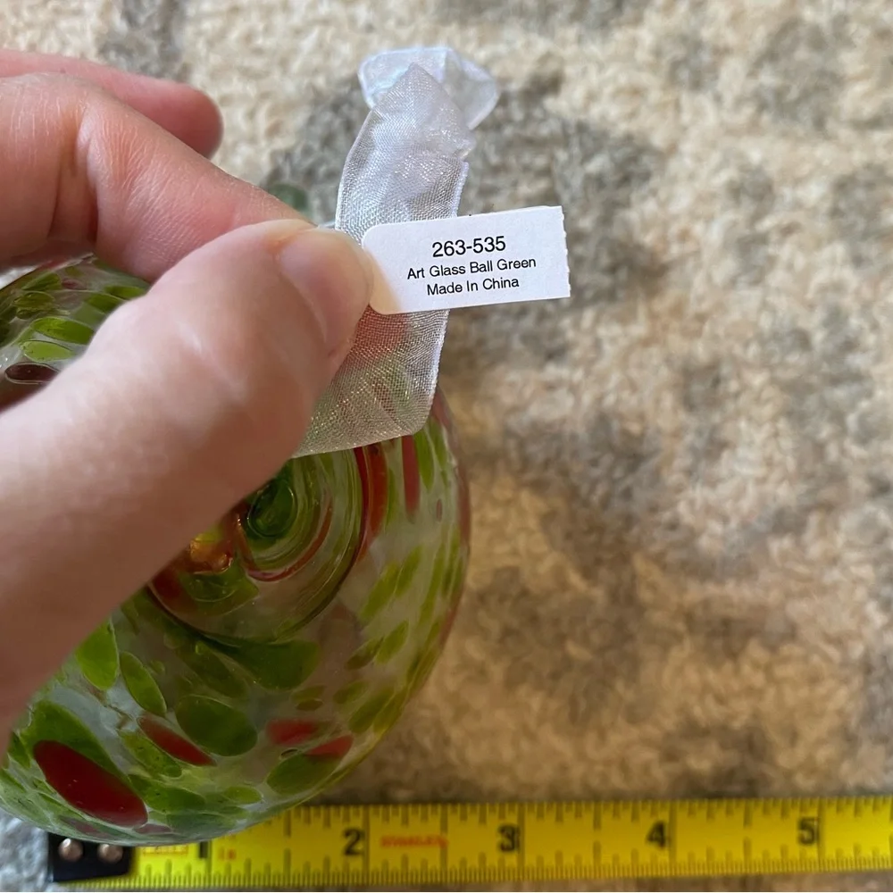 Crate&Barrel Glass Ornament